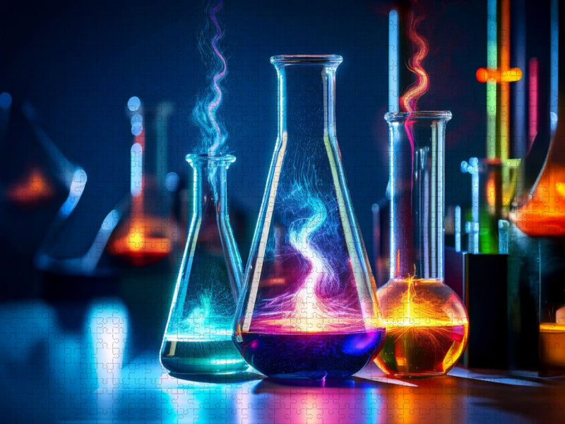 Destillat in Color - farbenfrohes aus der Chemie - CALVENDO Foto-Puzzle'