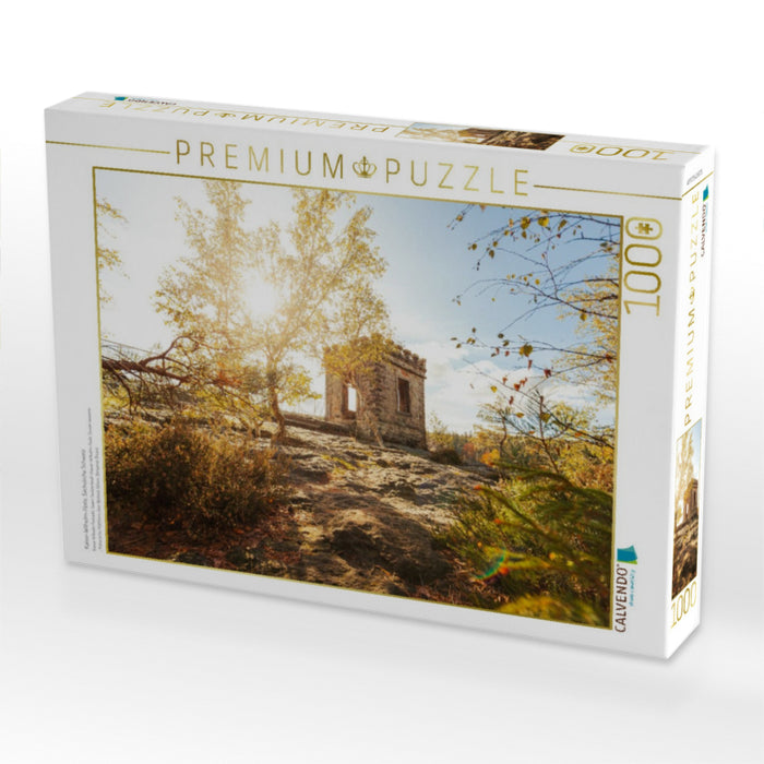 Kaiser-Wilhelm-Feste, Sächsische Schweiz - CALVENDO Foto-Puzzle'
