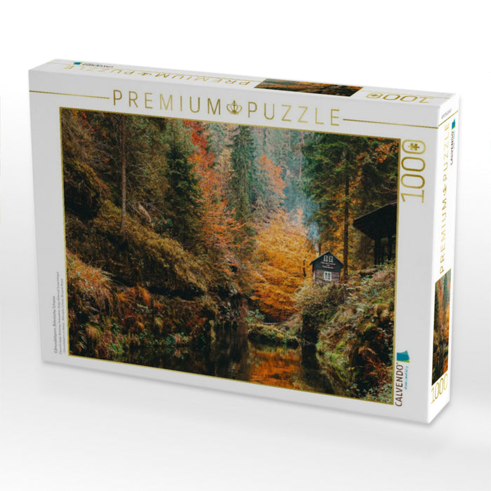 Edmundsklamm, Böhmische Schweiz - CALVENDO Foto-Puzzle'