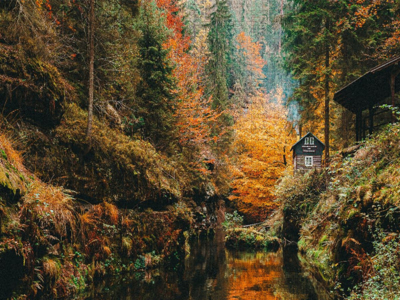 Edmundsklamm, Böhmische Schweiz - CALVENDO Foto-Puzzle'