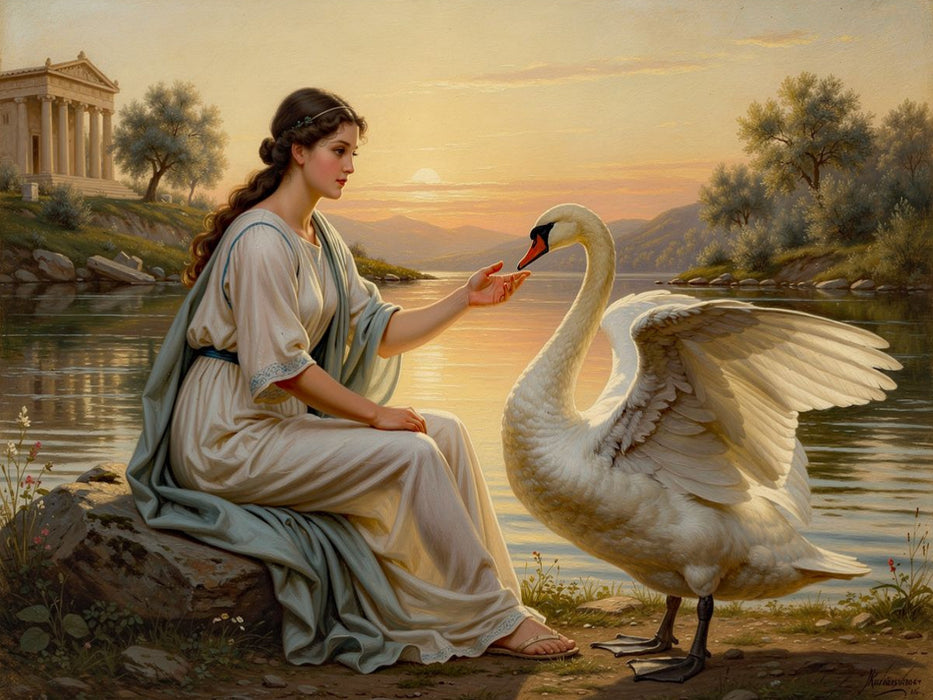 Leda und der Schwan - CALVENDO Foto-Puzzle'
