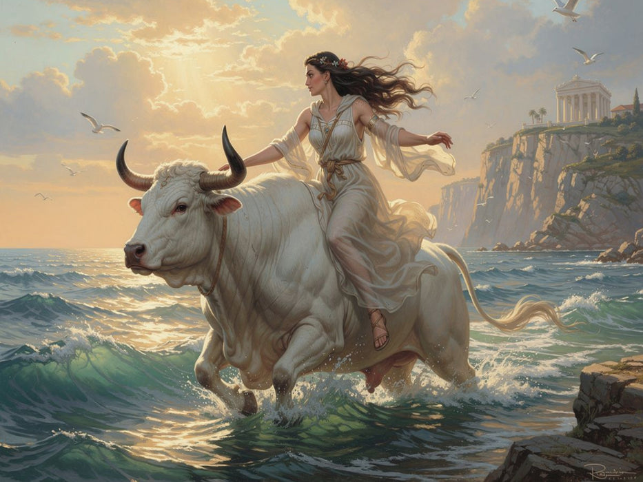 Zeus entführt Europa - CALVENDO Foto-Puzzle'