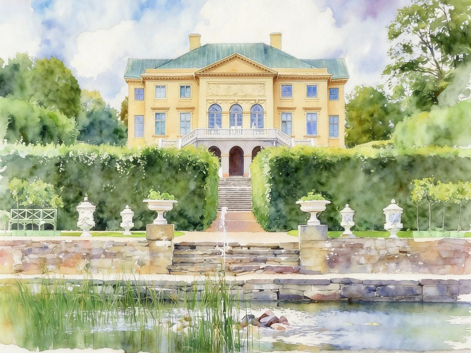 Schloss Gunnebo in Schweden - CALVENDO Foto-Puzzle'