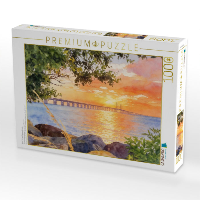 Blick auf die Öresundbrücke - CALVENDO Foto-Puzzle'