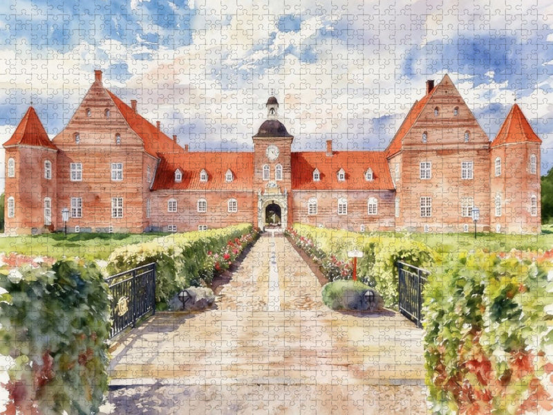 Schloss Ulstrup - CALVENDO Foto-Puzzle'