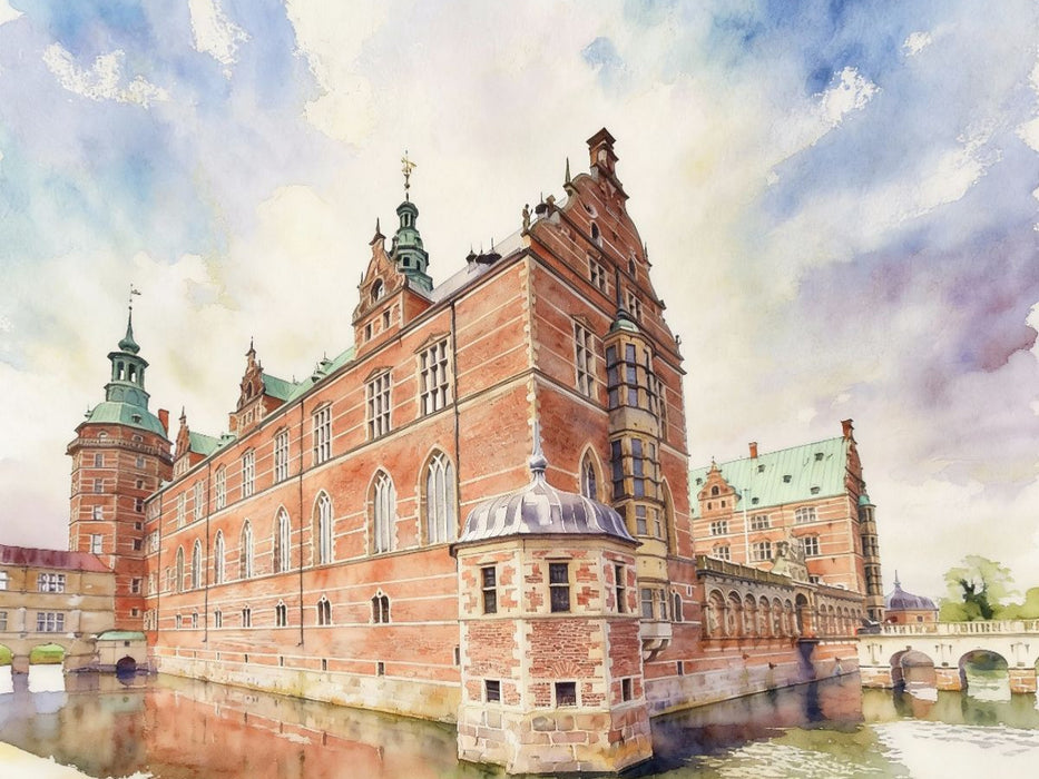 Schloss Frederiksborg, Hillerød - CALVENDO Foto-Puzzle'