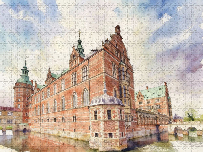 Schloss Frederiksborg, Hillerød - CALVENDO Foto-Puzzle'