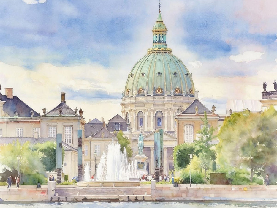 Schloss Amalienborg - CALVENDO Foto-Puzzle'