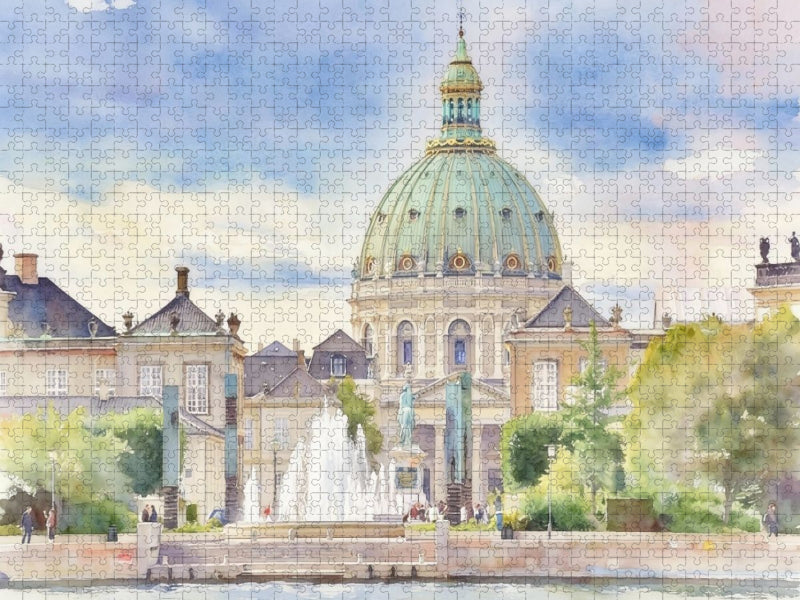 Schloss Amalienborg - CALVENDO Foto-Puzzle'