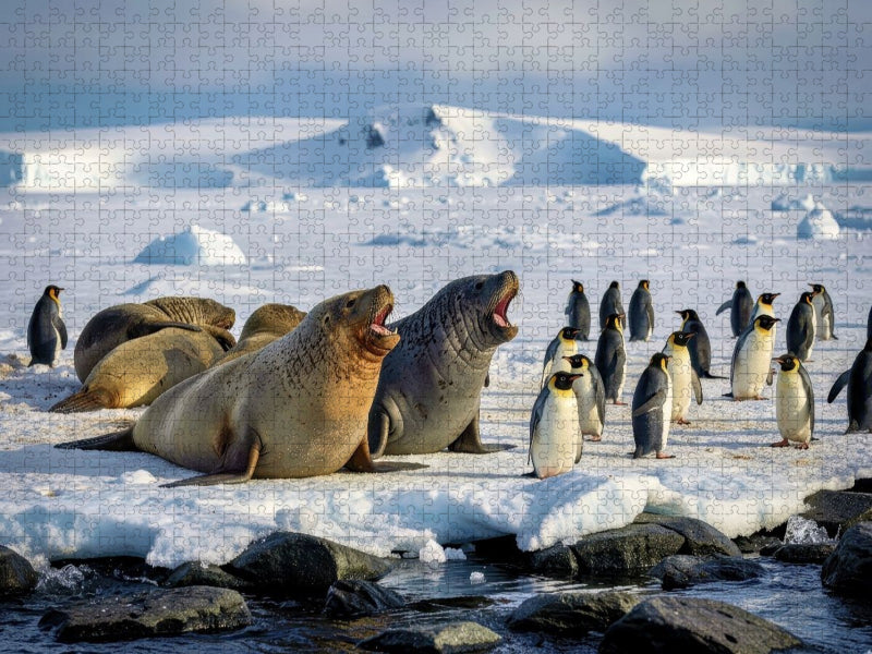 Groß, grau, gut gelaunt. - CALVENDO Foto-Puzzle'
