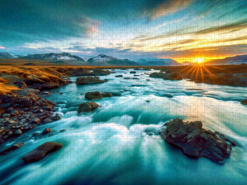 Grönland. Lang belichtet. Tief berührt. - CALVENDO Foto-Puzzle'