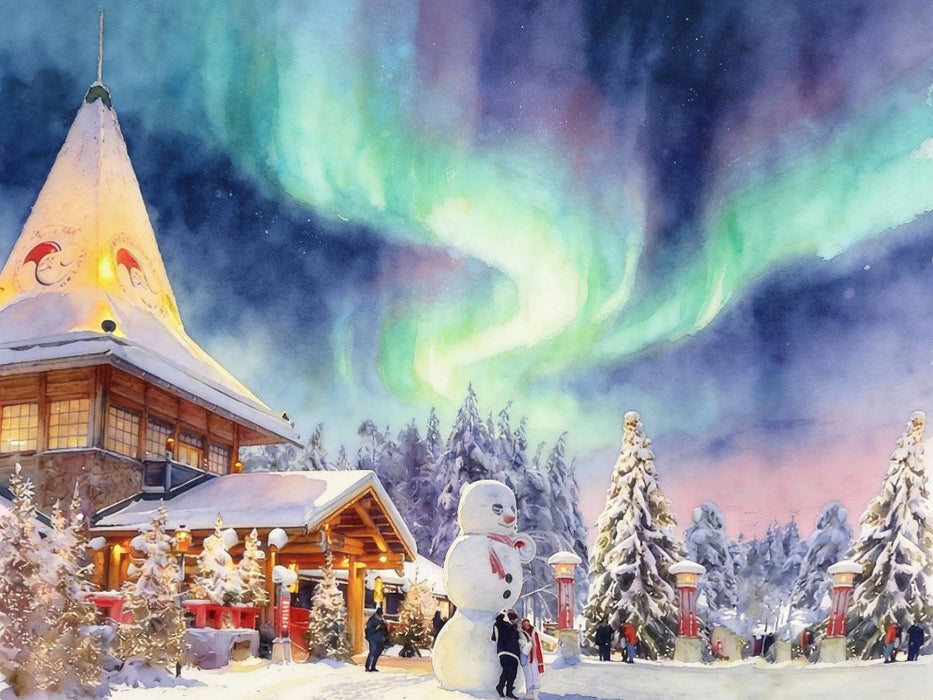 Rovaniemi in Finnland - CALVENDO Foto-Puzzle'