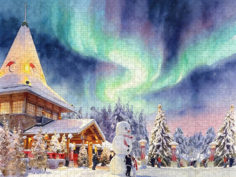 Rovaniemi in Finnland - CALVENDO Foto-Puzzle'
