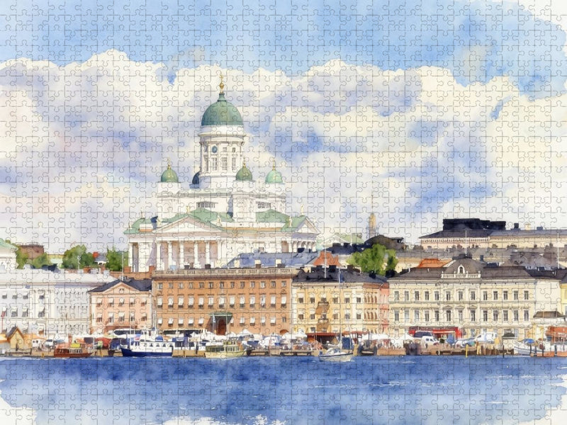 Dom zu Helsinki - CALVENDO Foto-Puzzle'