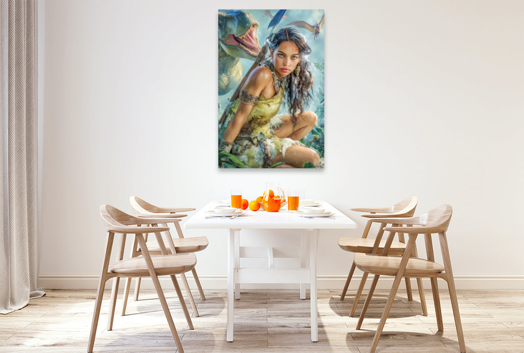 Premium Textil-Leinwand Frauenfiguren