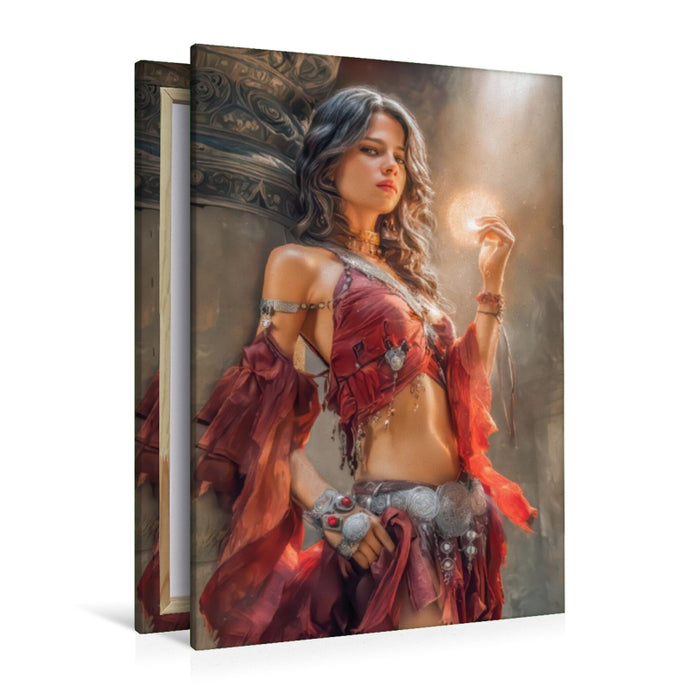 Premium Textil-Leinwand Frauenfiguren