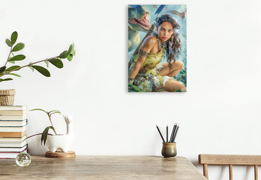 Premium Textil-Leinwand Frauenfiguren