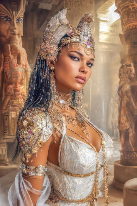 Premium Textil-Leinwand Frauenfiguren