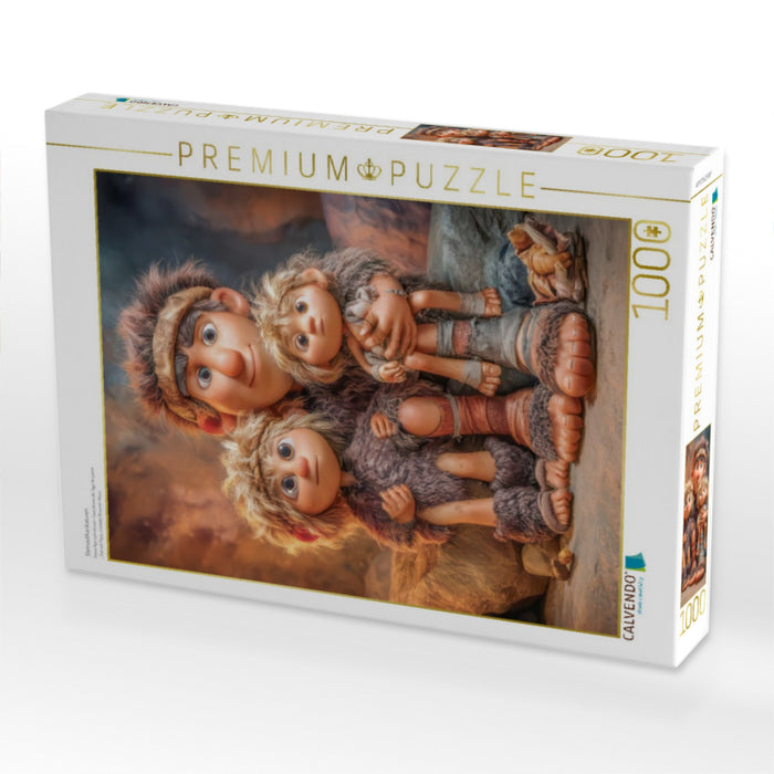 Steinzeitkarikaturen - CALVENDO Foto-Puzzle'