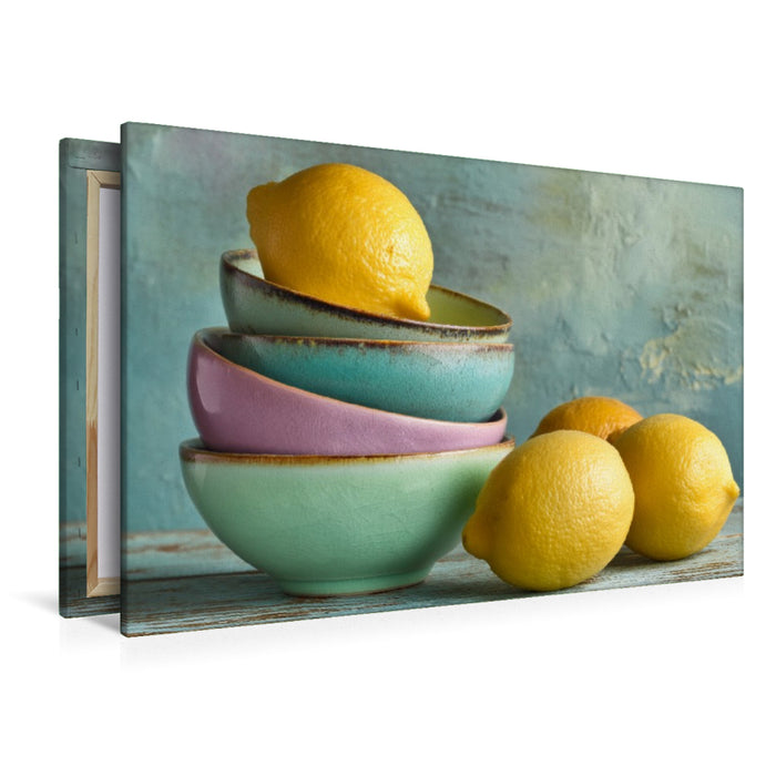 Premium Textil-Leinwand Ein Hauch von Sommer auf Keramik gebannt