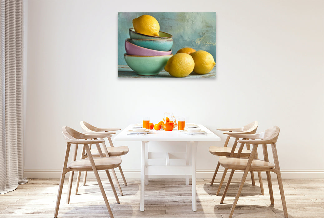 Premium Textil-Leinwand Ein Hauch von Sommer auf Keramik gebannt