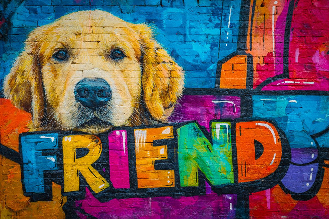 Premium Textil-Leinwand Buddy