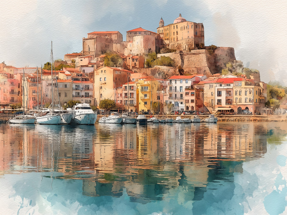 Calvi, Corsica, Frankreich - CALVENDO Foto-Puzzle'