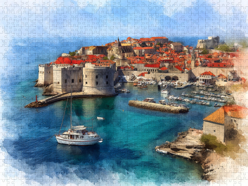Dubrovnik, Croatien - CALVENDO Foto-Puzzle'