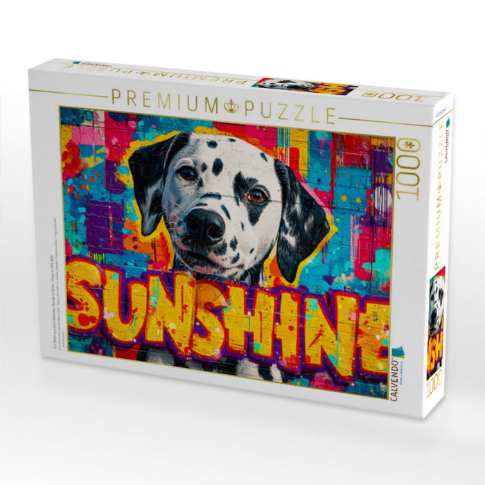 Ein Motiv aus dem Kalender Hunde in Farbe - Dogs on the Wall - CALVENDO Foto-Puzzle'
