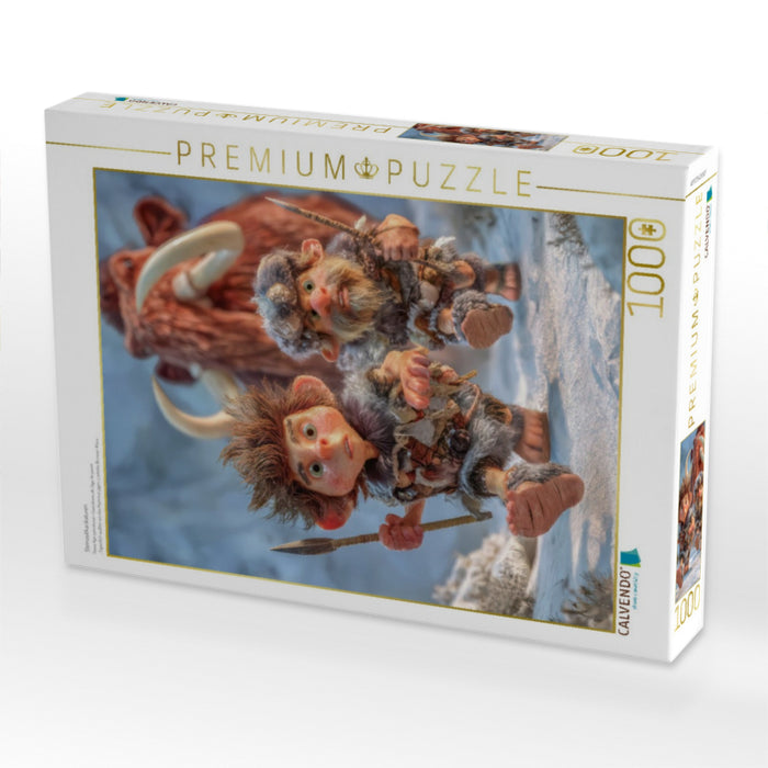 Steinzeitkarikaturen - CALVENDO Foto-Puzzle'