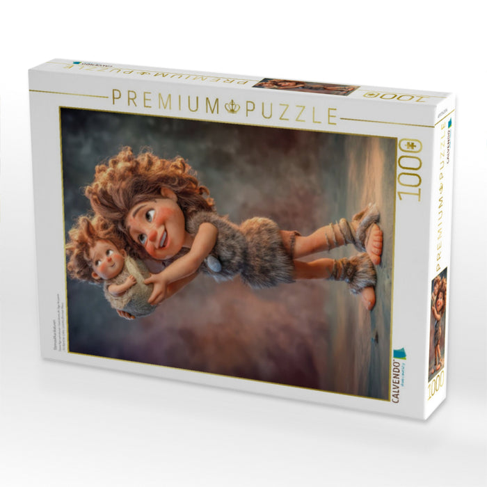 Steinzeitkarikaturen - CALVENDO Foto-Puzzle'