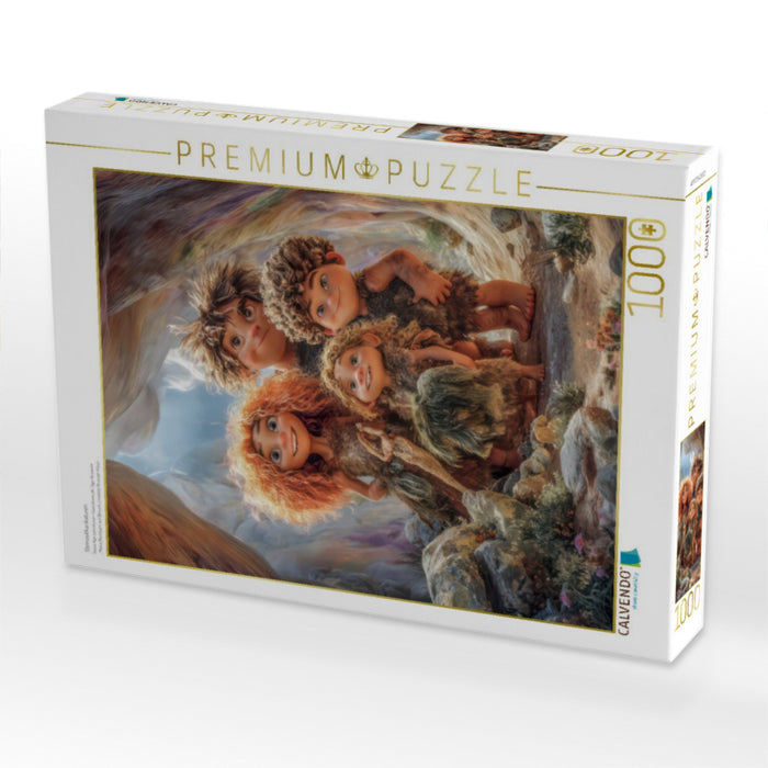 Steinzeitkarikaturen - CALVENDO Foto-Puzzle'