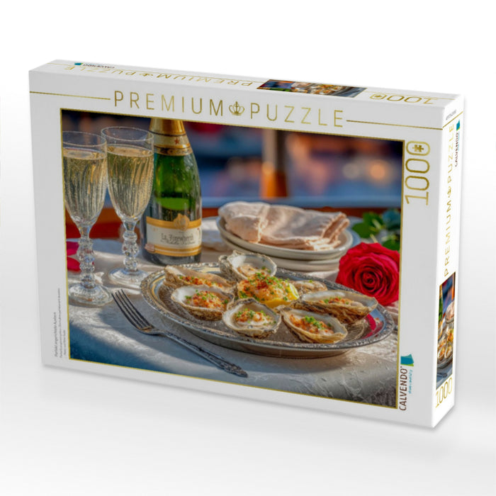 Perfekt angerichtete Austern - CALVENDO Foto-Puzzle'