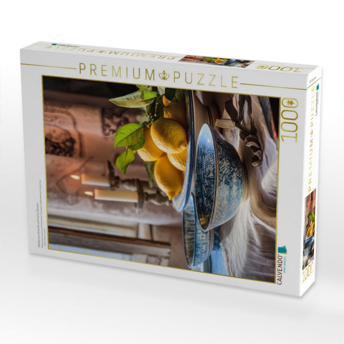 Mediterrane Keramik und frische Zitronen - CALVENDO Foto-Puzzle'