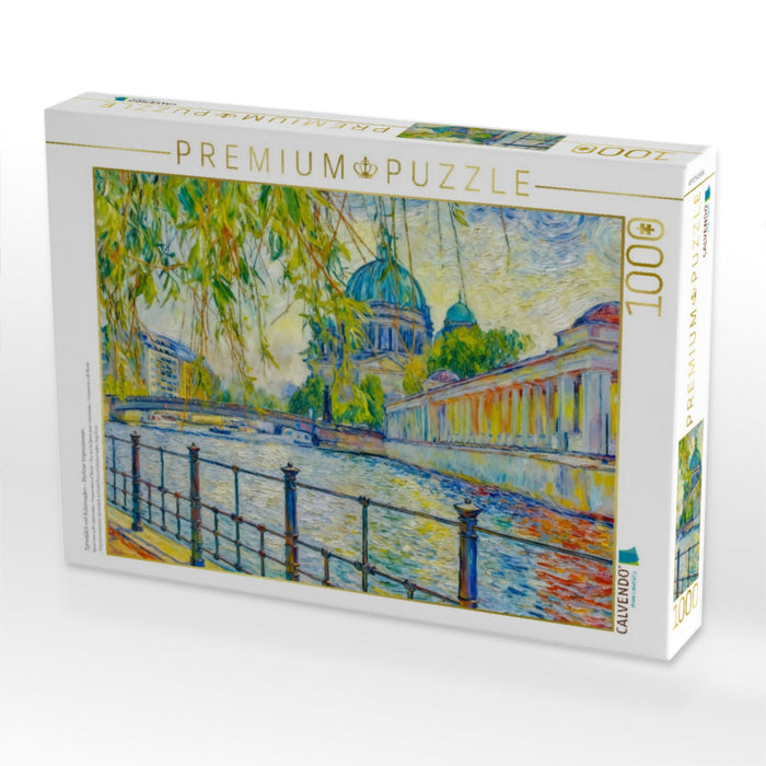 Spreeblick mit Kolonnaden – Berliner Impressionen - CALVENDO Foto-Puzzle'
