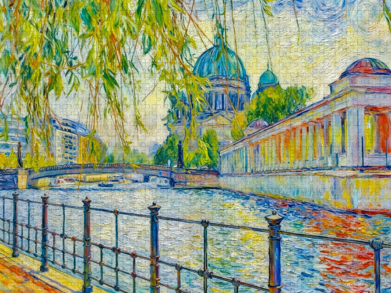 Spreeblick mit Kolonnaden – Berliner Impressionen - CALVENDO Foto-Puzzle'