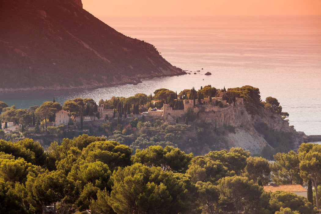 Premium Textil-Leinwand Steilküstenlandschaft bei Marseille
