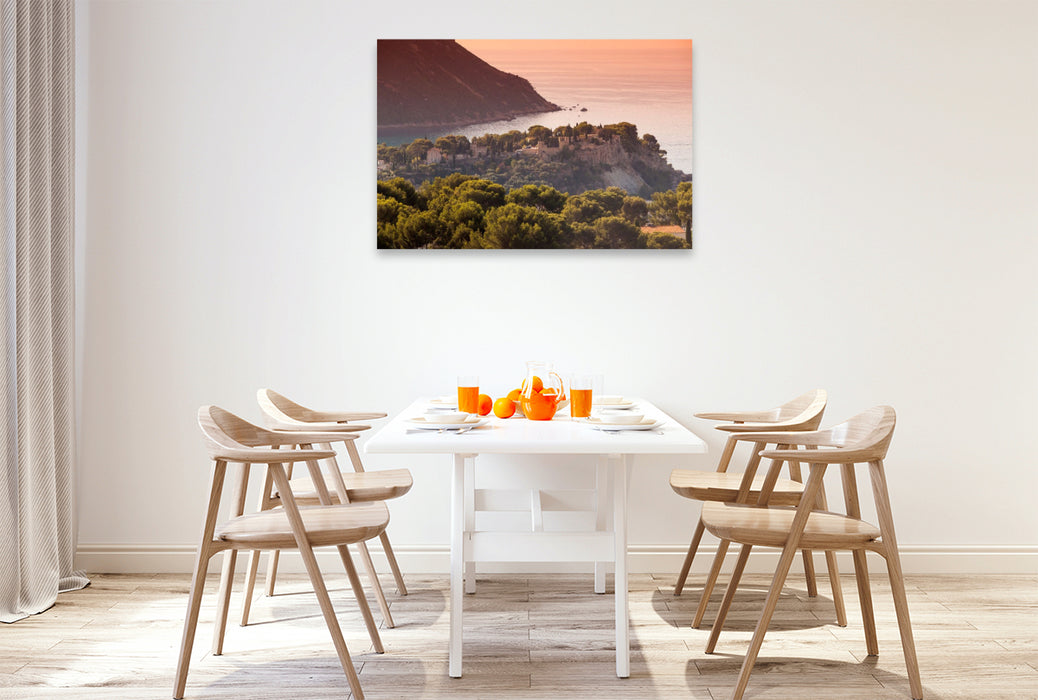 Premium Textil-Leinwand Steilküstenlandschaft bei Marseille