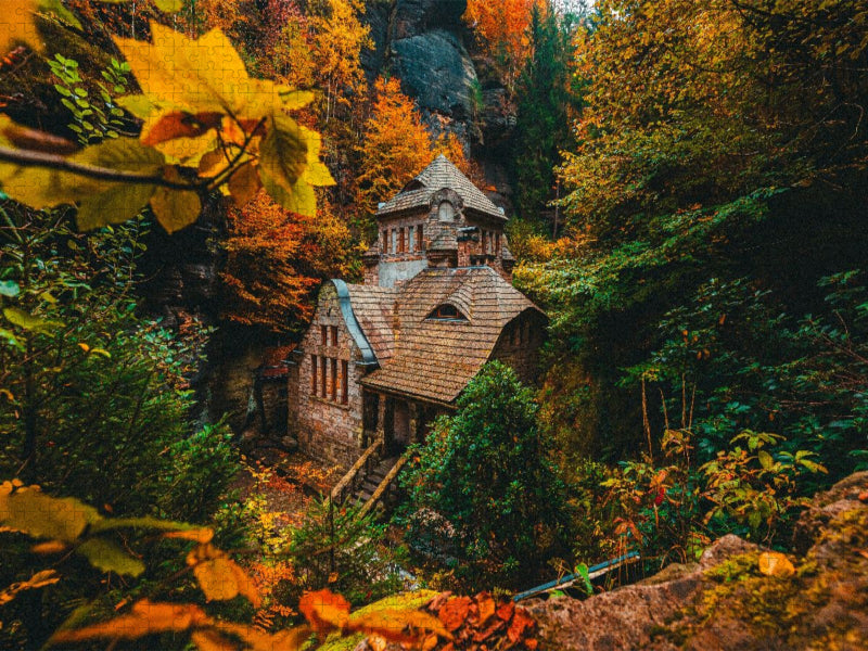Gaswerk, Böhmische Schweiz - CALVENDO Foto-Puzzle'