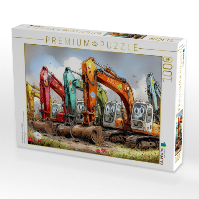 Was wäre das Leben ohne Bagger - CALVENDO Foto-Puzzle'