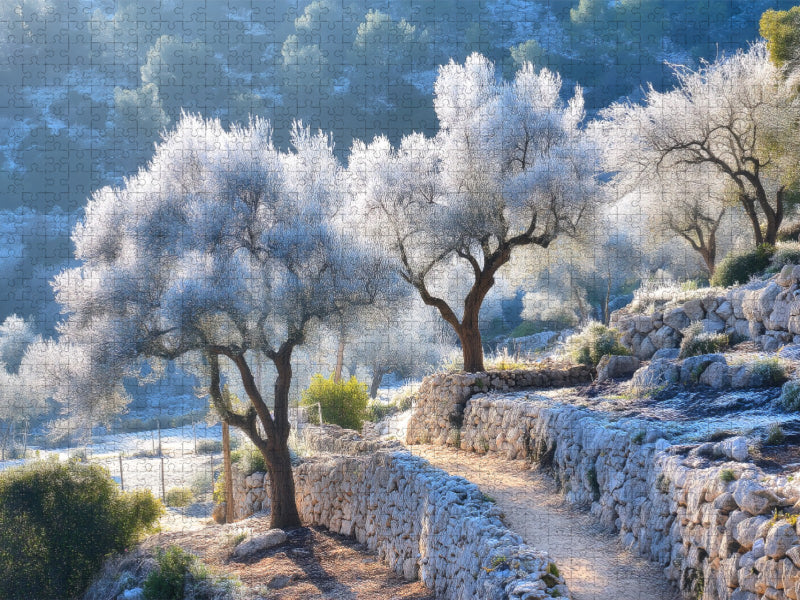 Stille liegt auf den silbernen Zweigen - CALVENDO Foto-Puzzle'