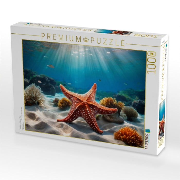 Seestern im blauen Meer - CALVENDO Foto-Puzzle'