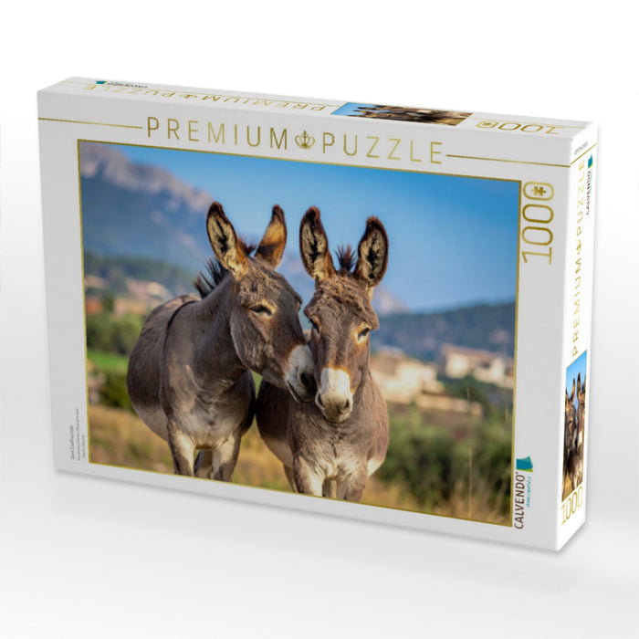 Zwei Eselfreunde - CALVENDO Foto-Puzzle'