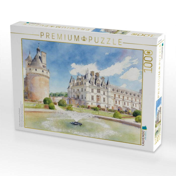 Schloss Chenonceau in Frankreich - CALVENDO Foto-Puzzle'