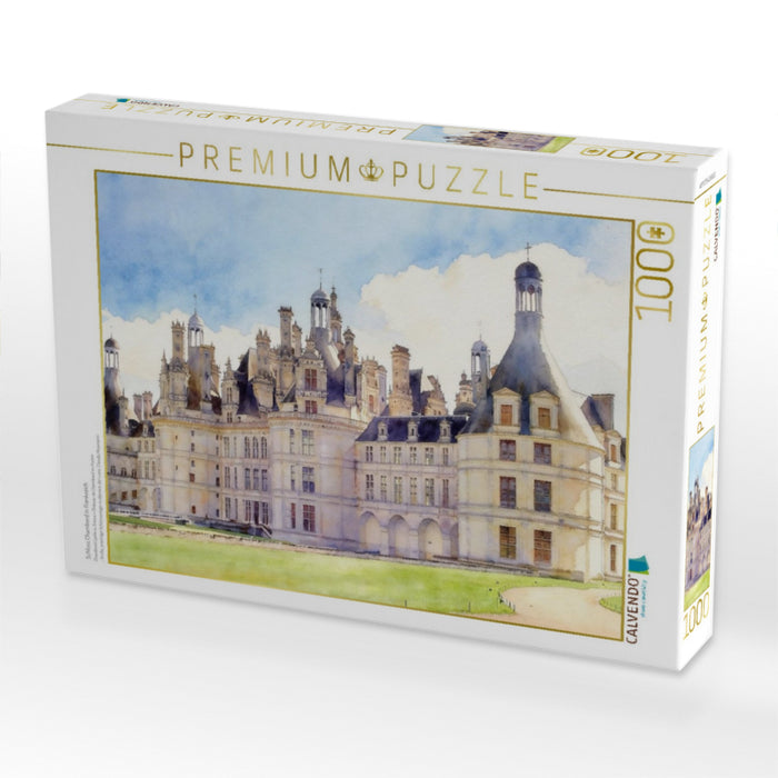 Schloss Chambord in Frankreich - CALVENDO Foto-Puzzle'