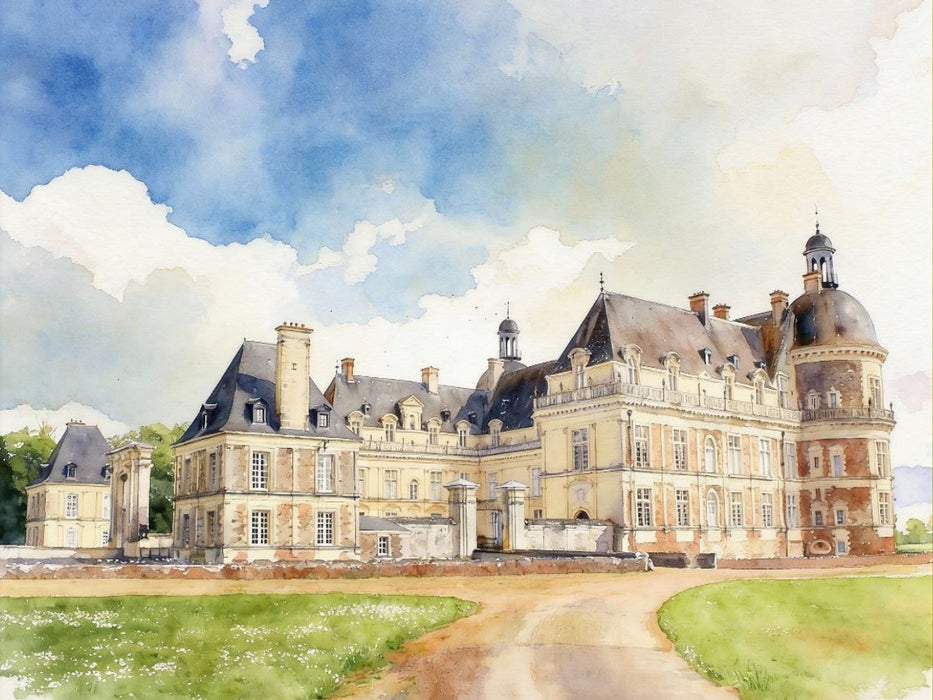 Schloss Goulaine in Frankreich - CALVENDO Foto-Puzzle'