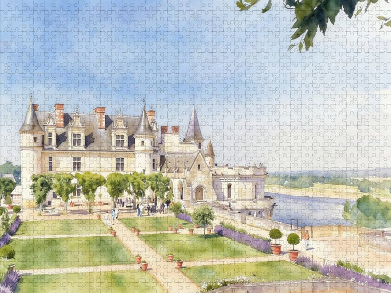 Schloss Amboise in Frankreich - CALVENDO Foto-Puzzle'