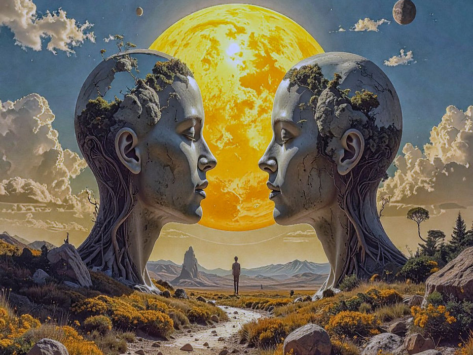 Meinung: "Worte und Laute sind nur die Oberfläche eines tieferen Stroms." - CALVENDO Foto-Puzzle'