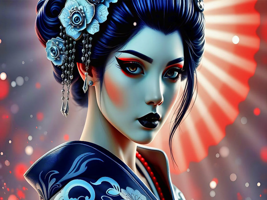 Ein Motiv aus dem Kalender Dunkle Eleganz der Geishas - CALVENDO Foto-Puzzle'