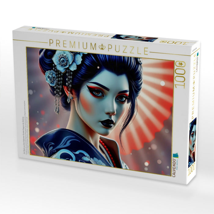 Ein Motiv aus dem Kalender Dunkle Eleganz der Geishas - CALVENDO Foto-Puzzle'